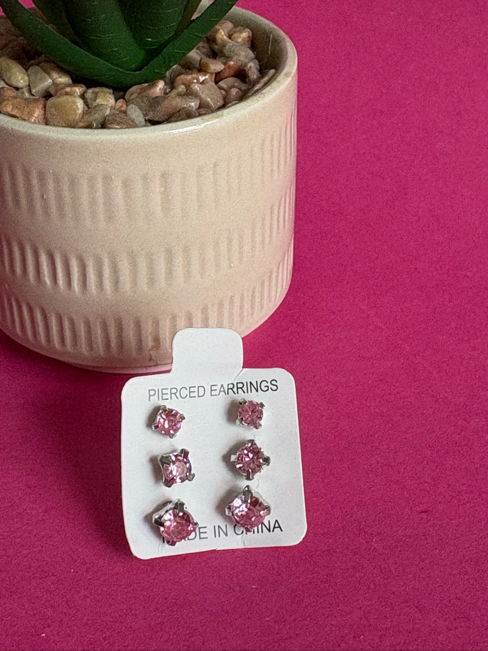 Lote de 4 pacotes de brincos de strass multicoloridos – photo 8